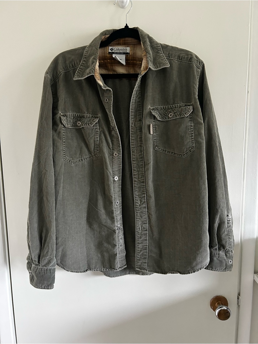 Columbia Men's Olive Corduroy Shirt Jacket